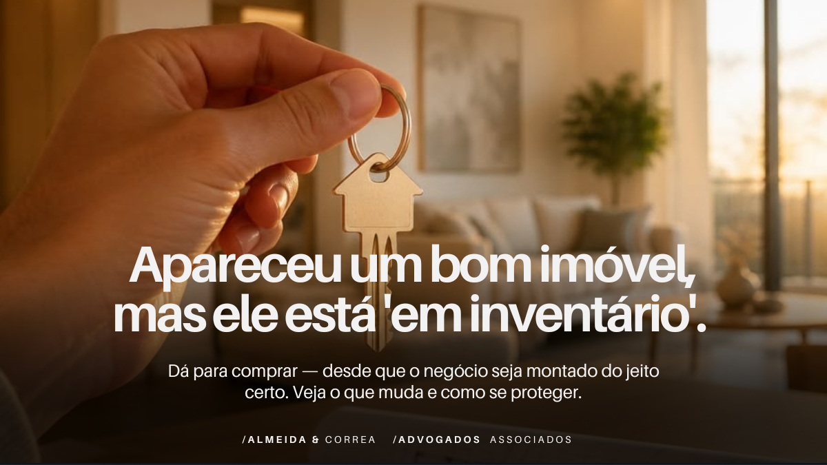 Consigo comprar um imóvel que está em inventário?